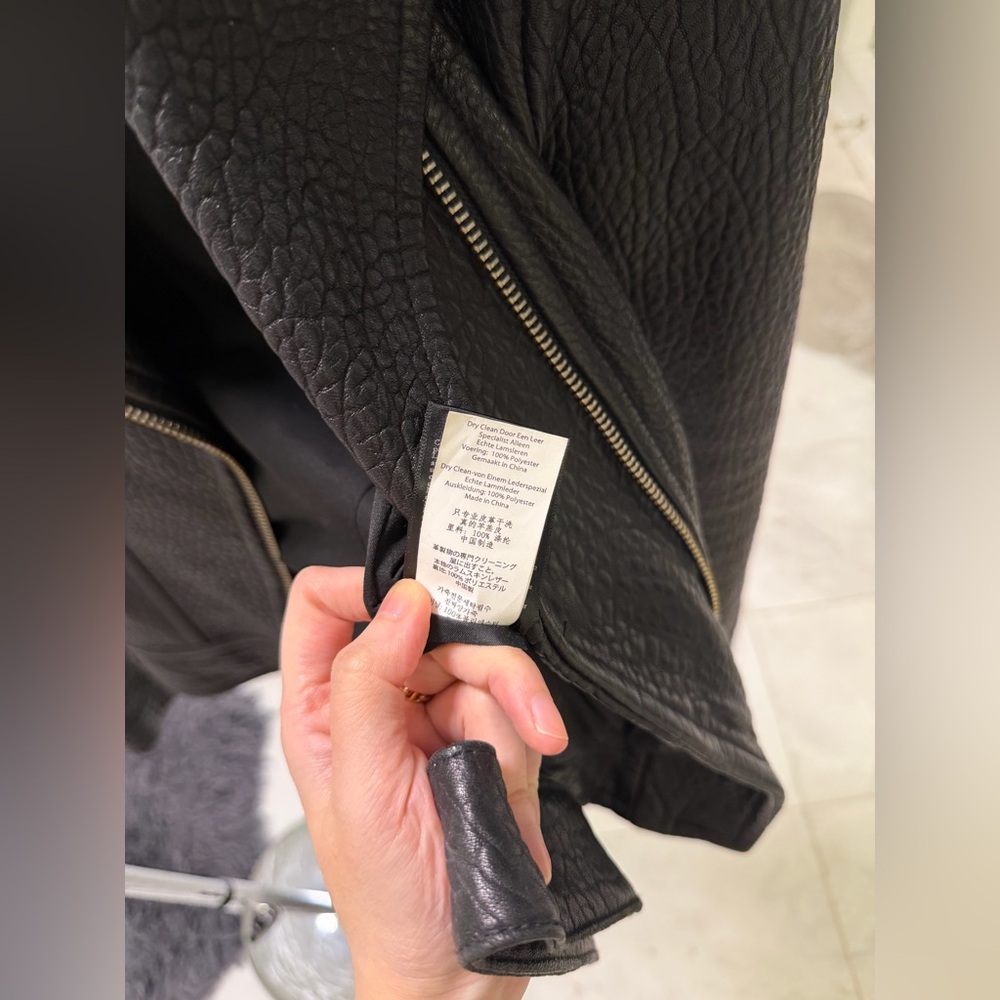 Mackage Black Leather Biker Jacket - Picture 11 of 11